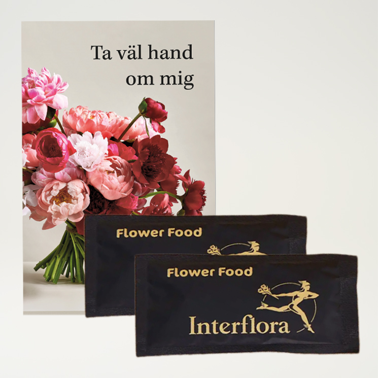 Två näringspåsar & skötselråd